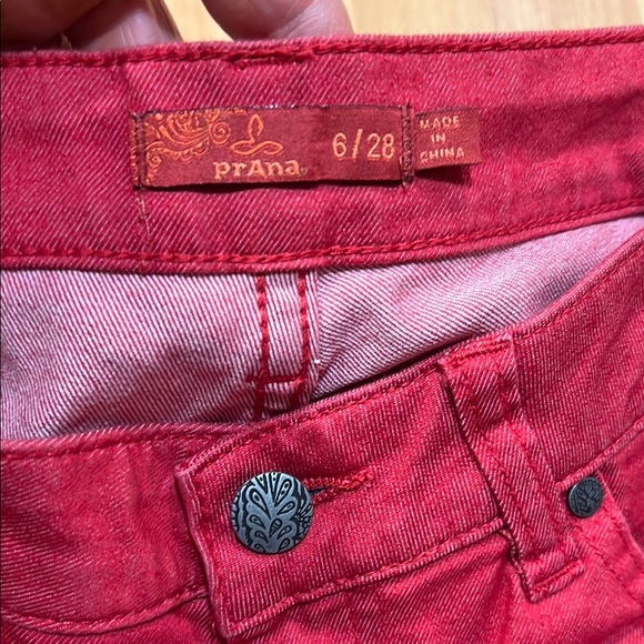 Prana Kara Skinny Red Jeans - Picture 2 of 8